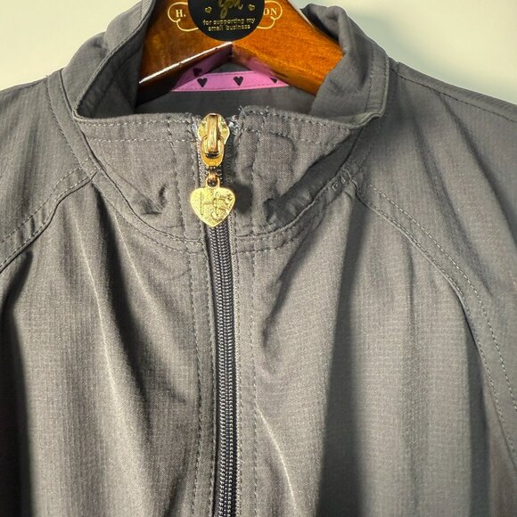 HEARTSOUL Jacket Long Sleeve Top Scrub Medium Pewter - Picture 4 of 11
